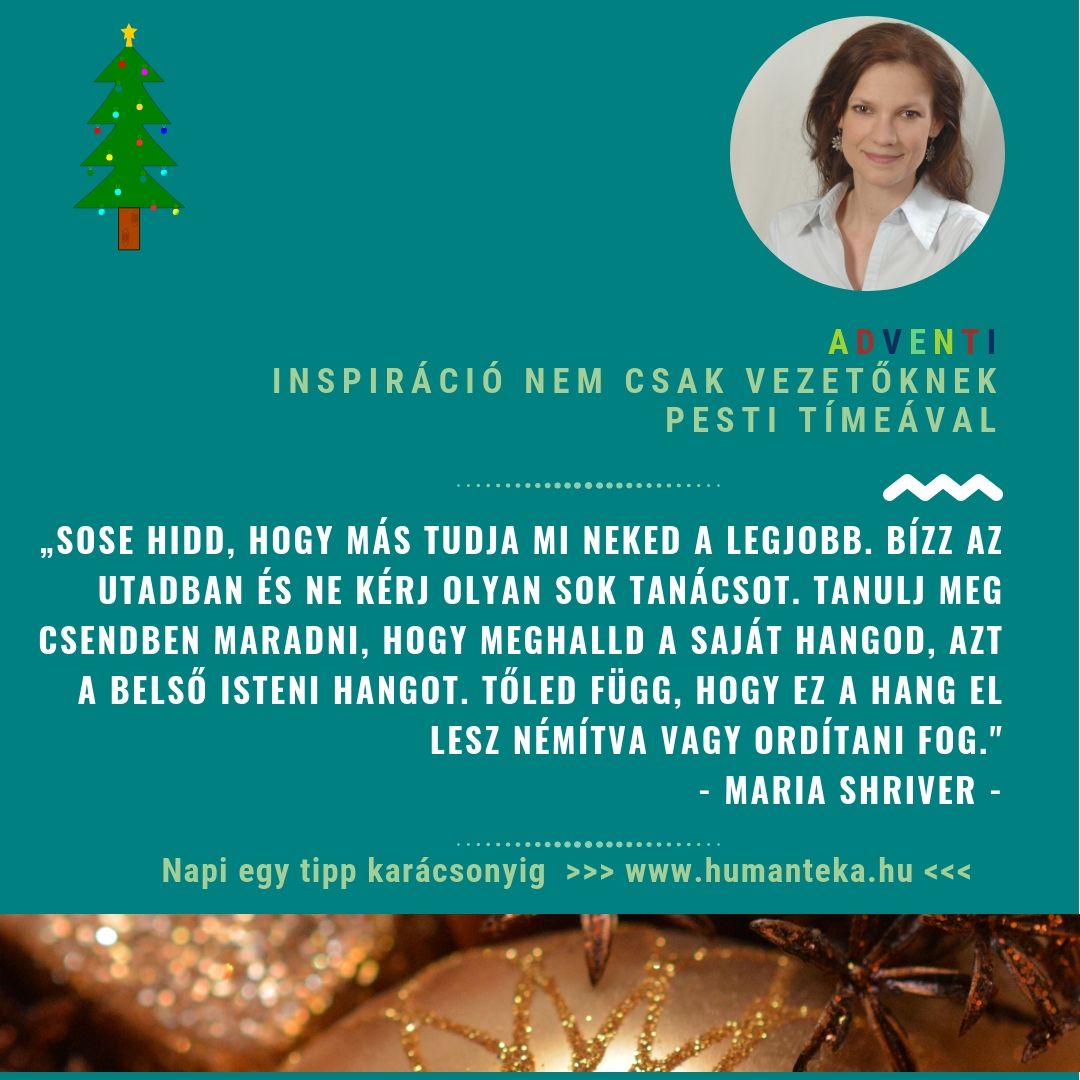 Adventi vezeti inspirci Pesti Tmea pszicholgussal